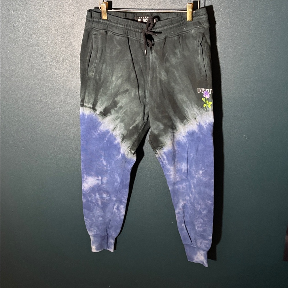 Urban Black x Undefeated Men’s Tie Dye Joggers Size Medium